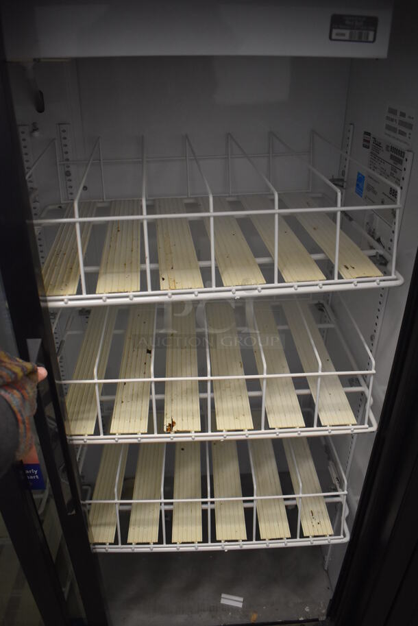 2014 True GDM-41SL-60-LD Metal Commercial 2 Door Cooler Merchandiser w/ Poly Coated Racks. 115 Volts, 1 Phase. 47x21x60. Tested and Working! - Image 3 of 6