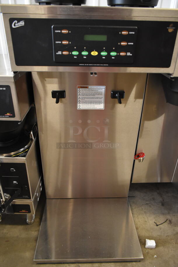BRAND NEW SCRATCH AND DENT! Curtis CBHT Stainless Steel Commercial Countertop Double Coffee and Tea Machine w/ Hot Water Dispenser and 2 Poly Brew Baskets. 220 Volts, 1 Phase. - Image 5 of 9
