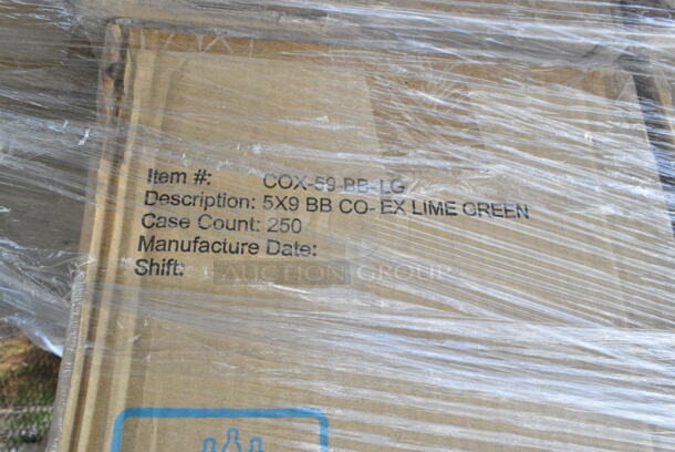 22 BRAND NEW! COX-59-BB-LG 5×9″ BOTTLEBOX Hinged Lime Green/Clear. 22 Times Your Bid!  - Image 3 of 8