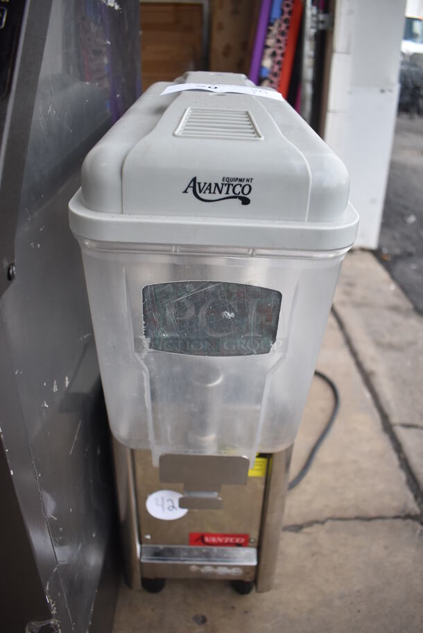 Avantco RBD-31 Metal Commercial Countertop Refrigerated Beverage Machine. 110 Volts, 1 Phase. 8x20x27. Tested and Spins But Does Not Get Cold - Image 1 of 5