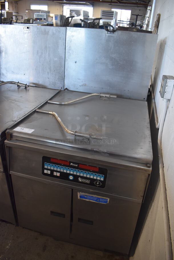 Pitco Frialator DD 24 RUFM Stainless Steel Commercial Natural Gas Powered Donut Fryer w/ Grease Trap. 72,000 BTU. 29x43x56 - Image 3 of 9