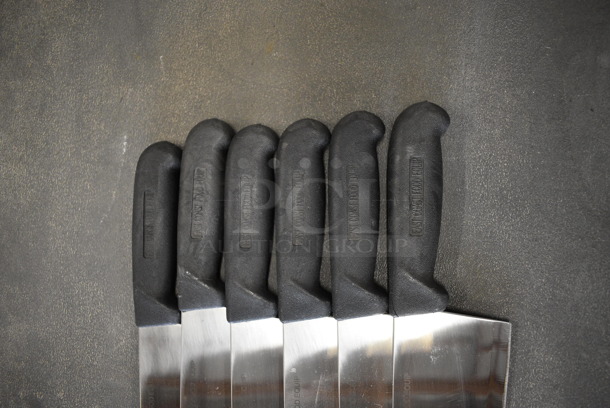 6 Sharpened Stainless Steel Chef Knives. 15". 6 Times Your Bid! - Image 4 of 4