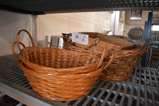 4 Various Baskets. Includes 11x11x6. 4 Times Your Bid!