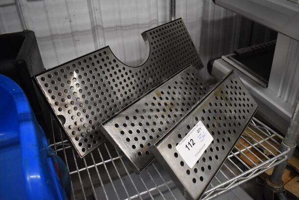3 Metal Various Drip Trays. 15x5.5x4, 24x9x9. 3 Times Your Bid! - Image 2 of 3