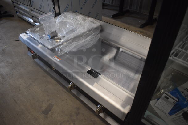 BRAND NEW SCRATCH AND DENT! CPG 48" 351GTUCPG48N Ultra Series Chrome Top Countertop Natural Gas Powered Griddle w/ Regulator. 120,000 BTU - Image 3 of 7