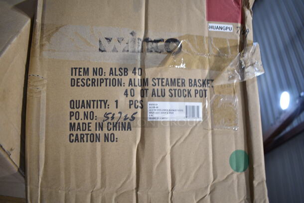 PALLET LOT of 20 BRAND NEW Items/Boxes Including 9 Winco Steamer Baskets, 3 Winco MPB-36R Mop Bucket, Winco C-RTC Cover. 20 Times Your Bid! - Image 6 of 12