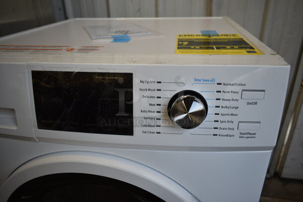 BRAND NEW SCRATCH AND DENT! 2022 KoolMore FLW-3CWH Metal Front Load Drum Washing Machine. 120 Volts, 1 Phase. - Image 4 of 8
