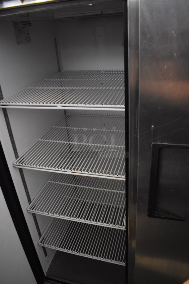 True TG2R-2S Commercial Stainless Steel Two Section Reach In Cooler With Polycoated Racks on Commercial Casters. 115V/1 Phase Tested And Working - Image 3 of 5