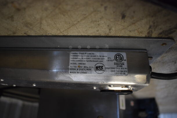 Waring HMD300 Metal Commercial Drink Mixer. 120 Volts, 1 Phase. 5x6x17. Tested and Working! - Image 4 of 5
