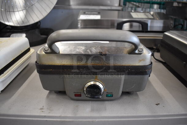 Cuisinart WAF-300 Metal Countertop Waffle Maker. 120 Volts, 1 Phase. 9x12x7 - Image 2 of 6