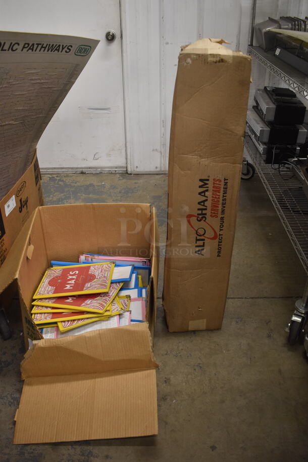 ALL ONE MONEY! Lot of Menu Covers, Alto Shaam Box AND MORE!  - Image 1 of 5