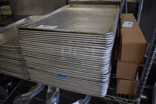 36 Metal Full Size Baking Pans. 18x26x1. 36 Times Your Bid! - Image 2 of 3