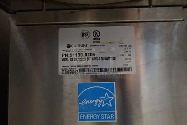 2020 Bunn ICB SH ENERGY STAR Stainless Steel Commercial Countertop Iced Tea Machine w/ Hot Water Dispenser. 120/208 Volts, 1 Phase.  - Image 4 of 4