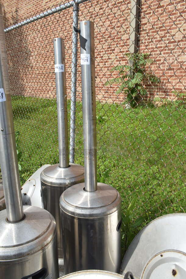 Seasonal Trends HSS-A-SS Metal Propane Gas Powered Outdoor Patio Heater. Top Piece is Not Attached. 41,000 BTU.  - Image 1 of 3