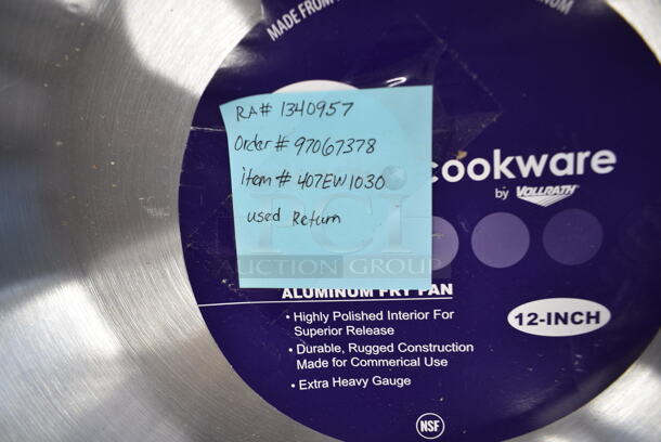 4 LIKE NEW! Items; 407SEW1030 Vollrath N7012 Arkadia 12" Aluminum Non-Stick Fry Pan, 407EW1030 Vollrath 7012 Arkadia 12" Aluminum Fry Pan, 980062008 Matfer Bourgeat 062008 15 3/4" Black Carbon Steel Fry Pan. 4 Times Your Bid! - Image 6 of 10