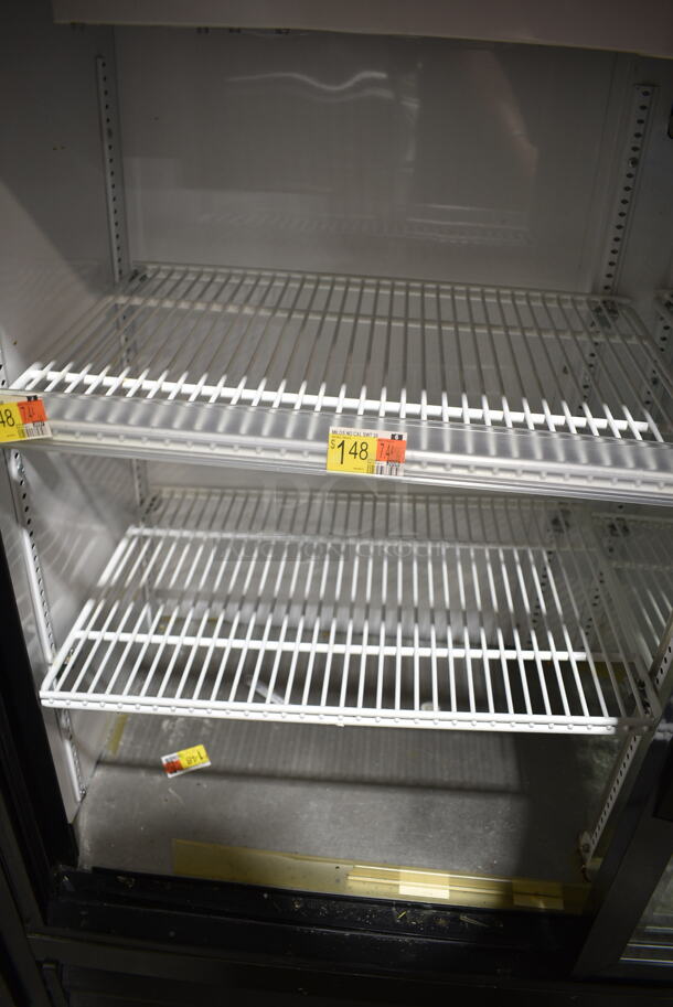2018 True GDM-41SL-48-HC-LD Metal Commercial 2 Door Reach In Cooler Merchandiser w/ Poly Coated Racks. 115 Volts, 1 Phase. Tested and Working! - Image 2 of 4