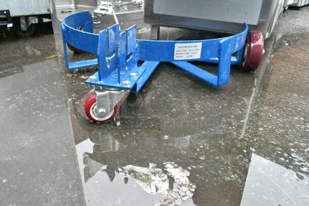 BRAND NEW SCRATCH AND DENT! Lavex 1,100 lb. Low-Profile Drum Caddy with Removable Bung Wrench Handle and Casters. Missing Handle. - Image 5 of 6