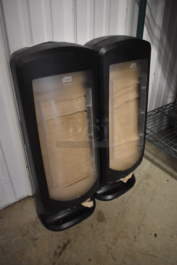 2 Tork Black and Clear Poly Napkin Dispensers. 8.5x8x25. 2 Times Your Bid! - Image 2 of 4