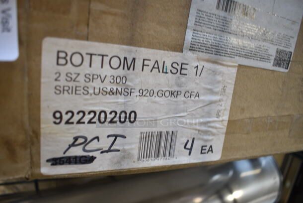 Box of 4 BRAND NEW SCRATCH AND DENT! Vollrath 20200 Super Pan V® 1/2 Size Stainless Steel Steam Table / Hotel Pan False Bottom - Image 3 of 3
