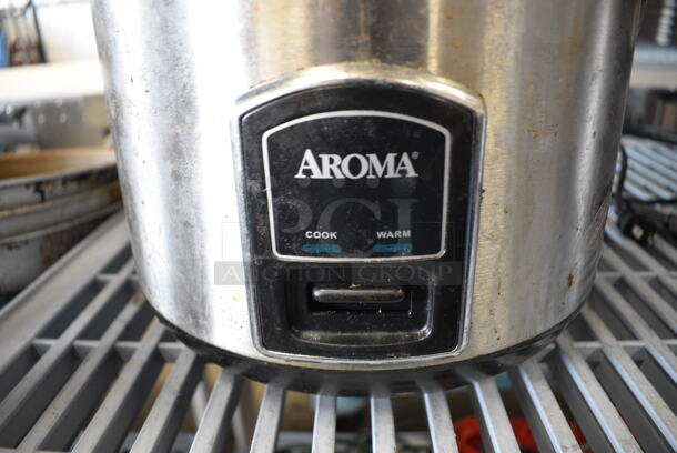 Aroma Model ARC-900SB Metal Countertop Rice Cooker. 120 Volts, 1 Phase. 12x12x12 - Image 4 of 6