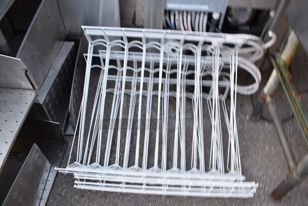 ALL ONE MONEY! Lot of Various Items Including White Racks and Metal Perforated Pieces - Image 2 of 5