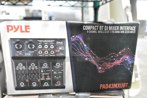 4 IN ORIGINAL BOX! Items Including 2 Pyle PAD43MXUBT DJ Mixer Interface, SereneLife Bubble Bath Mat, Pyle AV Surround Receiver. 4 Times Your Bid!  - Image 2 of 5
