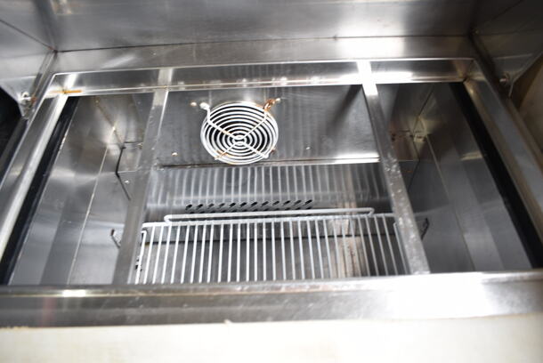 Atosa MSF830 Stainless Steel Commercial Sandwich Salad Prep Table Bain Marie Mega Top on Commercial Casters. 115 Volts, 1 Phase. Tested and Working! - Image 3 of 5