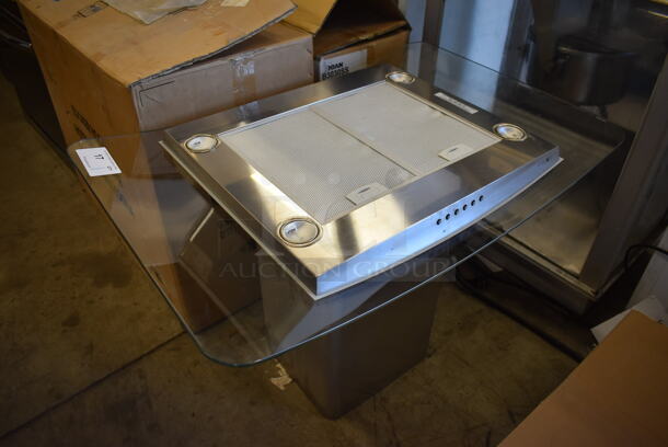 BRAND NEW SCRATCH AND DENT! Hafele Stainless Steel Island Range Hood. 120 Volts, 1 Phase. 23.5x35.5x25 - Image 2 of 9