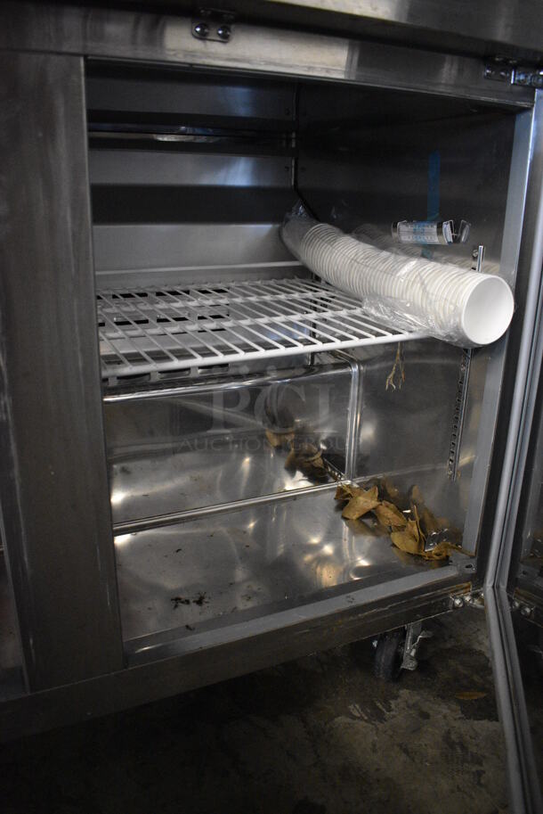 Coldline Model UUC48R-E-HC Stainless Steel Commercial 2 Door Undercounter Cooler on Commercial Casters. 115 Volts, 1 Phase. 47x30x36. Tested and Does Not Power On - Image 5 of 5