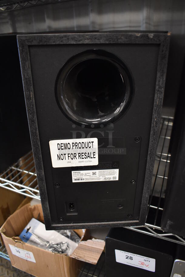 2 Samsung PS-WR53D Subwoofer Speakers. 110-120 Volts, 1 Phase. 8x11.5x14. 2 Times Your Bid! - Image 4 of 5