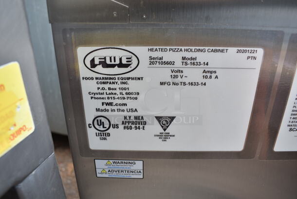2020 FWE TS-1633-14 Stainless Steel Commercial Heated Holding Cabinet on Commercial Casters. 120 Volts, 1 Phase. Tested and Working! - Image 7 of 7
