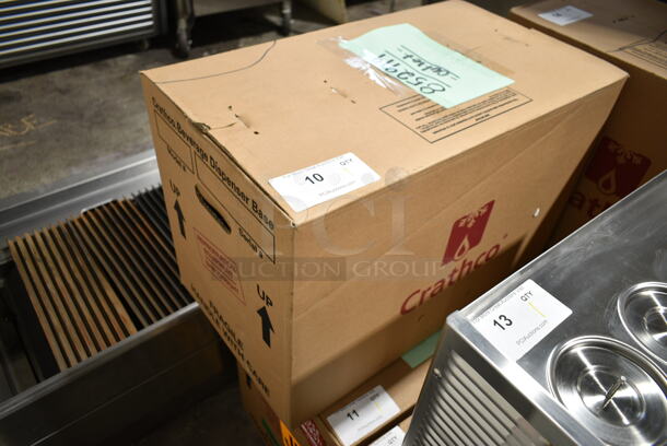 BRAND NEW SCRATCH AND DENT! Crathco BASE E47/E49-3 Classic Bubbler Series Quadruple 2.4 Gallon Bowl Stainless Steel Cold Beverage Dispenser. Base Only. Tested and Working! - Image 2 of 3