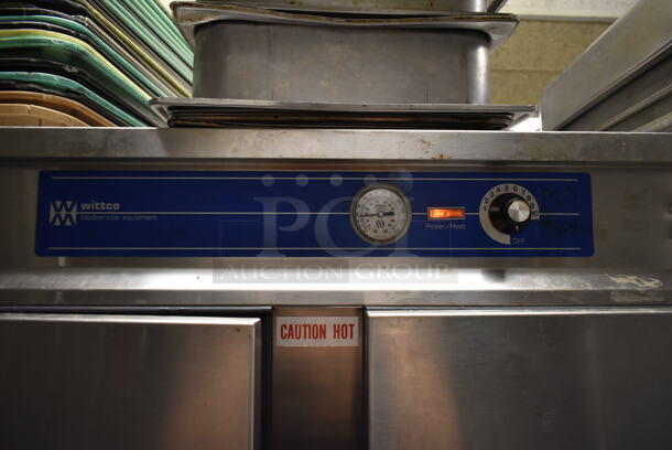 Wittco Stainless Steel Commercial 4 Half Size Reach In Warming Cabinet w/ Racks on Commercial Casters. Tested and Working! (kitchen #2) - Image 3 of 9