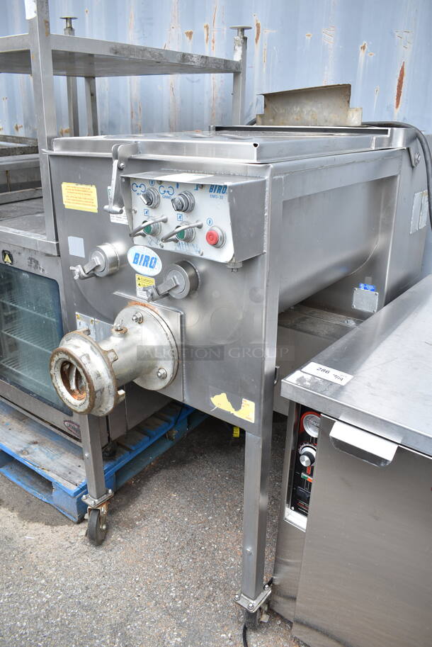 Biro 8325 Stainless Steel Commercial Floor Style Meat Mixer Grinder on Commercial Casters. 208 Volts. - Image 2 of 6