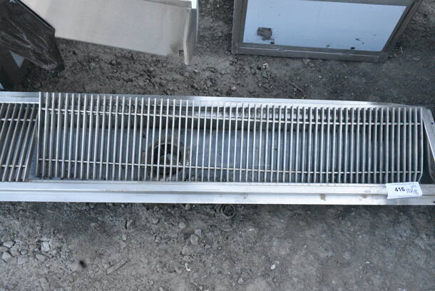 BRAND NEW SCRATCH AND DENT! Regency 600FT1296SS Stainless Steel Floor Trough.  - Image 3 of 6