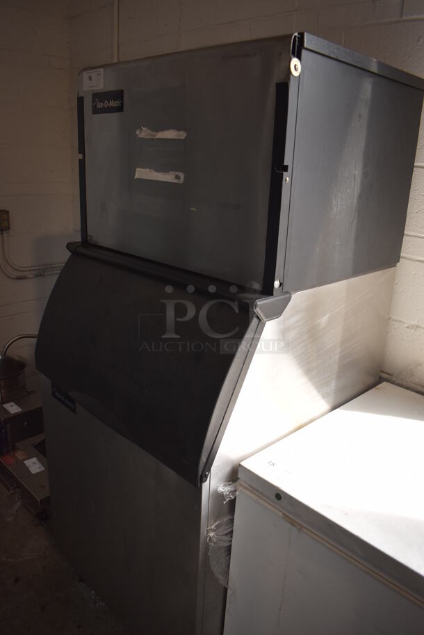Ice O Matic ICE0500HW4 Stainless Steel Commercial Ice Machine Head on Commercial Bin. 115 Volts, 1 Phase. - Image 2 of 6