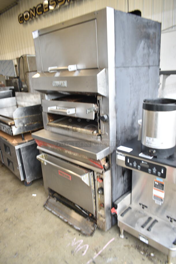 Vulcan Stainless Steel Commercial Gas Powered Vertical Upright Broiler.  - Image 4 of 4