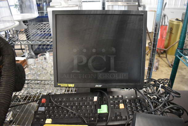 Acer 17" Computer Monitor, Computer Tower, Keyboard, Mouse and Citizen Model CT-S200 Receipt Printer - Image 4 of 5