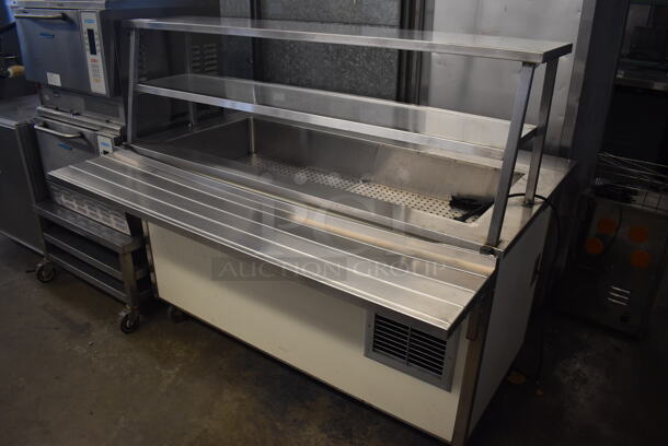 Vollrath 37065-460-DNA Stainless Steel Commercial Buffett Station w/ Tray Slide and Sneeze Guard on Commercial Casters. 120 Volts, 1 Phase. 60x48x52. Cannot Test Due To Plug Style - Image 2 of 6