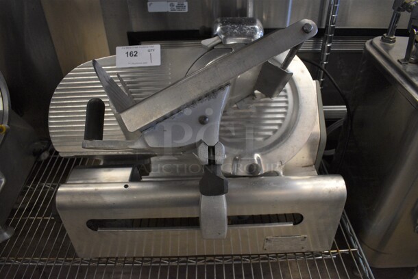 Globe 3600 Stainless Steel Commercial Countertop Automatic Meat Slicer w/ Blade Sharpener. 115 Volts, 1 Phase. 26x22x20. Tested and Does Not Power On