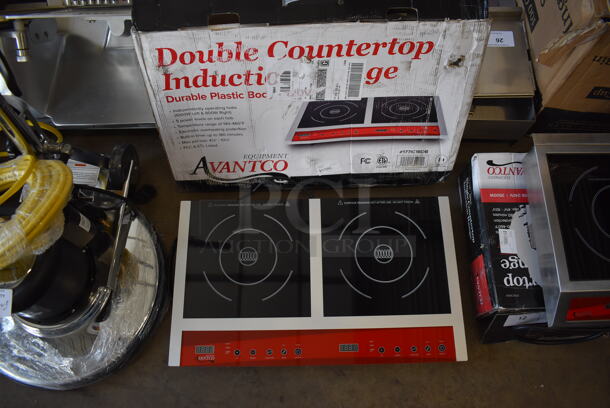 BRAND NEW IN BOX! Avantco 177IC18DB Stainless Steel Commercial Countertop Electric Powered Double Burner Induction Range. 120 Volts, 1 Phase. 26x15.5x3. Tested and Working! - Image 4 of 6