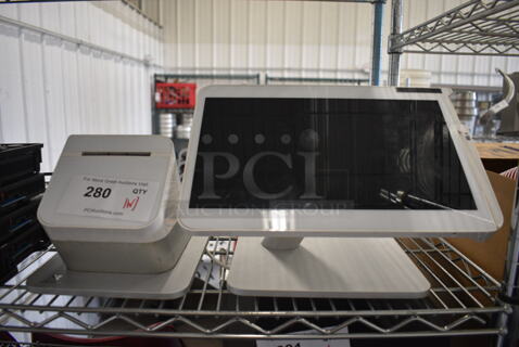 Clover Model C500 14" POS Monitor and Clover Model P550 Receipt Printer