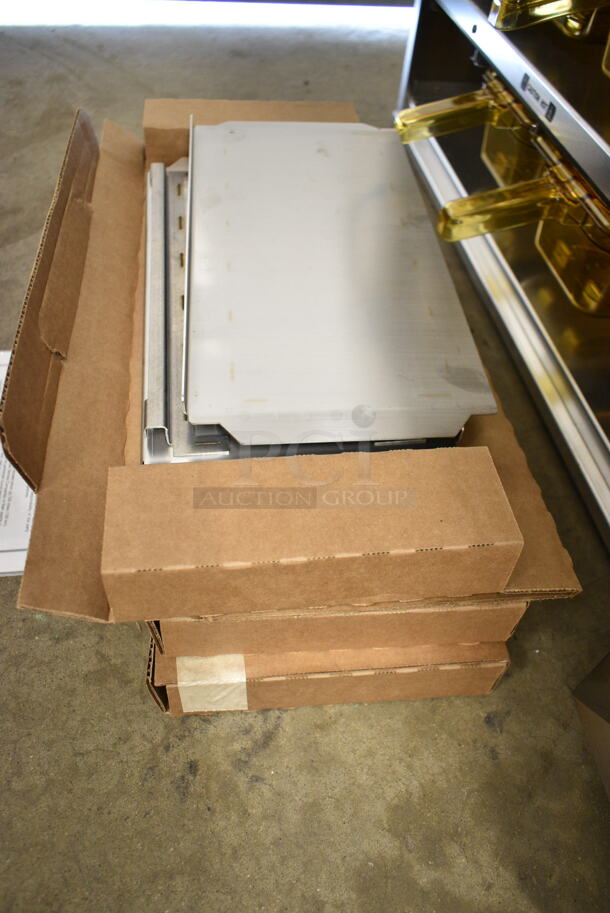 BRAND NEW! DukeRFHU-24-208H2 Stainless Steel Commercial Countertop Dedicated Holding Bin w/ 6 Poly Bins. 208-240 Volts, 1 Phase.  - Image 5 of 8