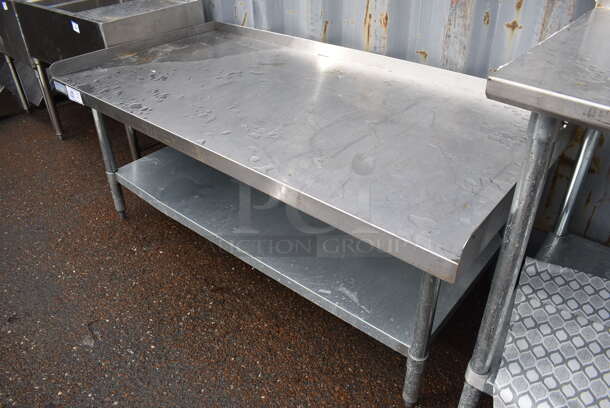 Stainless Steel Commercial Equipment Stand w/ Metal Under Shelf. 60x30x26