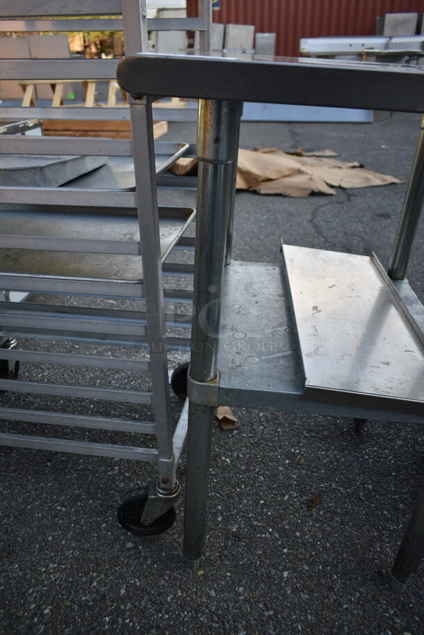 Stainless Steel Commercial Table w/ Metal Under Shelf. - Image 4 of 4