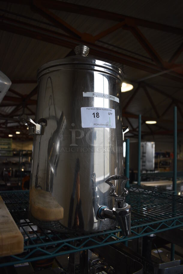 Stainless Steel Coffee Urn w/ Dispenser. 11x16x19 - Image 2 of 4