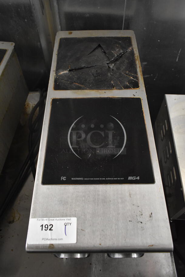 Vollrath 912HIMC Stainless Steel Commercial Countertop Electric Powered 2 Burner Induction Range. Back Burner Has Damage; See Pictures. 208/240 Volts. - Image 4 of 6
