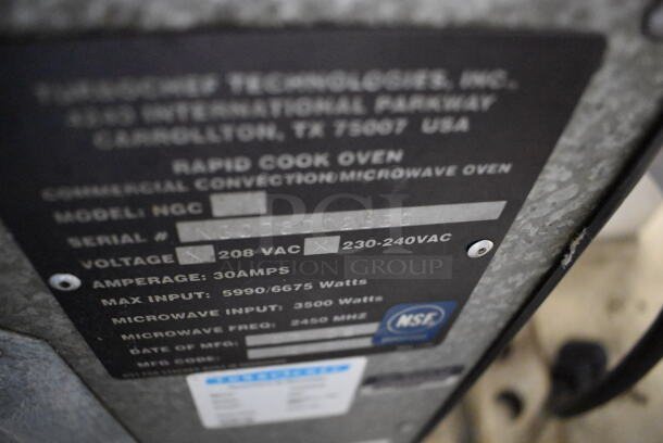Turbochef NGCD6 Stainless Steel Commercial Countertop Electric Powered Rapid Cook Oven. 208/240 Volts, 1 Phase. 26x29x23 - Image 6 of 7