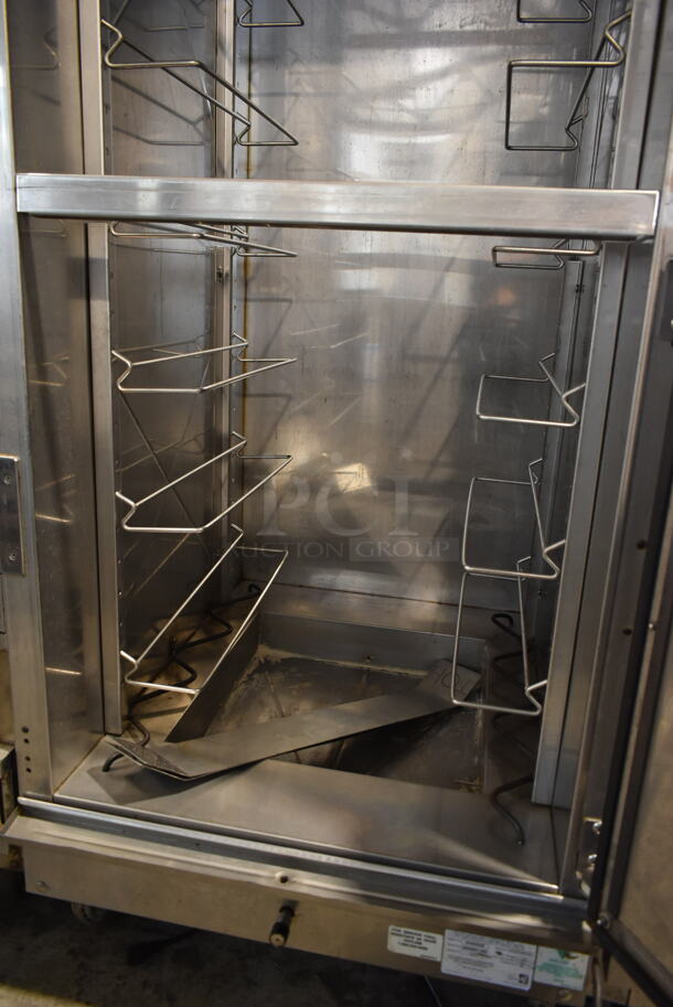 Winston HA4022GE CVap Stainless Steel Commercial 2 Half Size Door Warming Holding Cabinet on Commercial Casters. 120 Volts, 1 Phase. Tested and Working! - Image 6 of 7