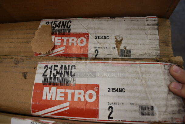ALL ONE MONEY! Lot of 4 BRAND NEW IN BOX! Metro Chrome Finish Wire Shelves. 54x21x1.5 - Image 3 of 3